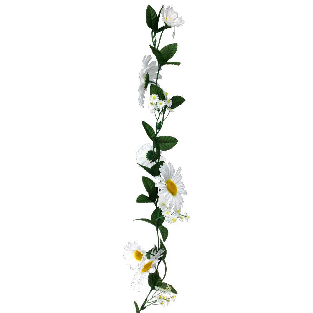Margeritengirlande weiß, 180 cm