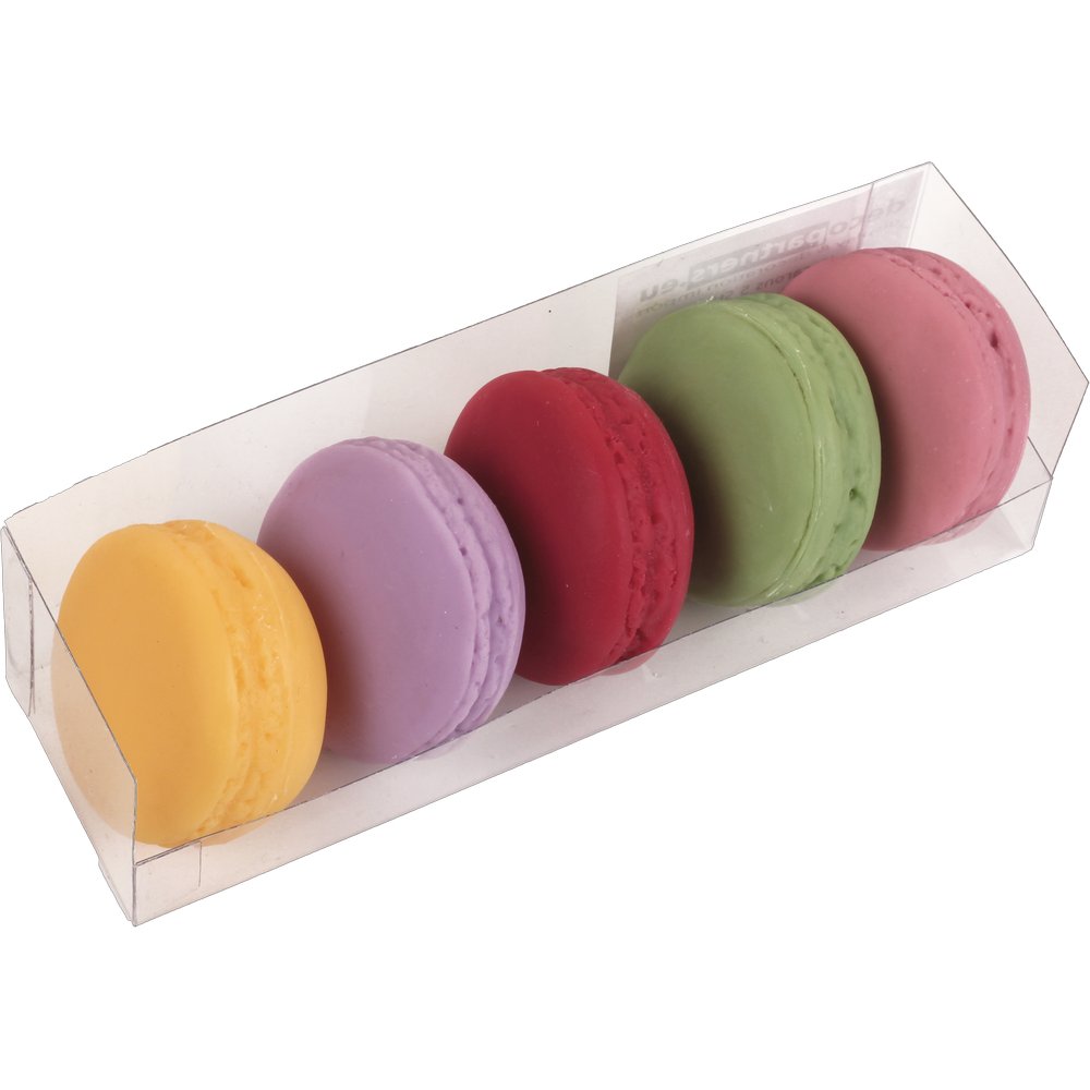 Macarons 5 Stück bunt gemischt, Ø 4,5 cm