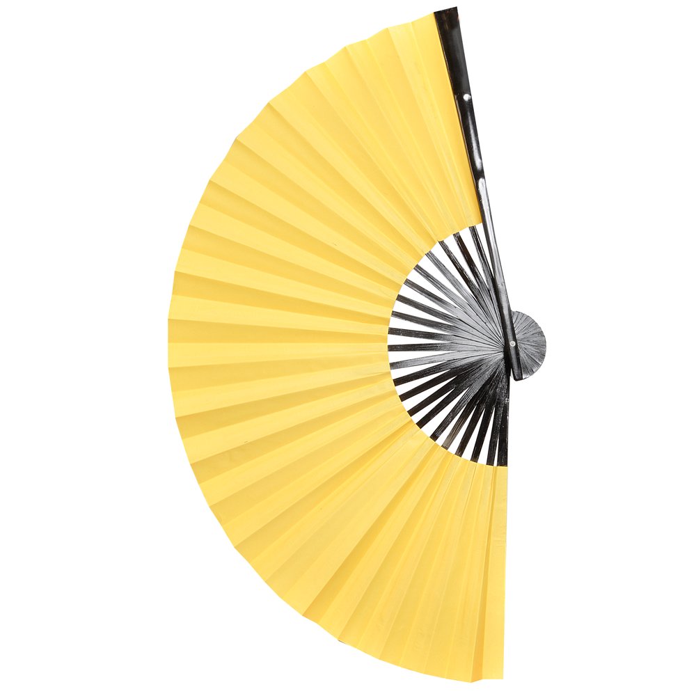 Fächer Silk gelb, 60 cm