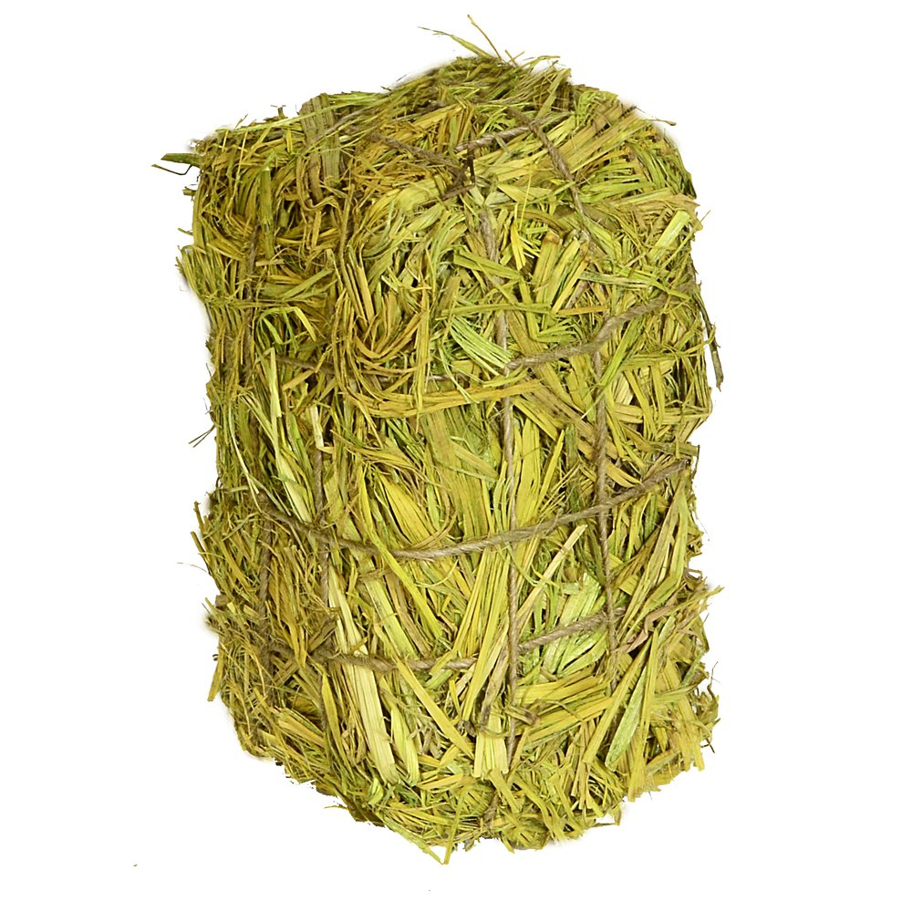 Strohballen klein grün, 15 x 9 x 8 cm