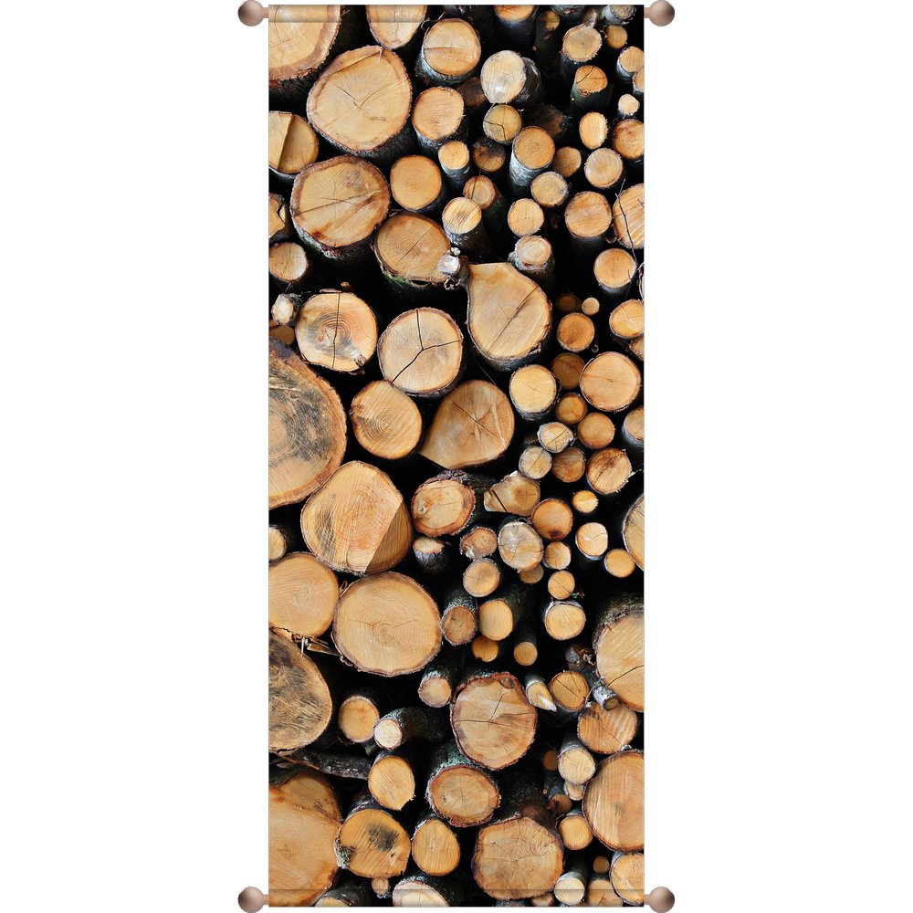 Banner Baumstämme, 75 x 180 cm