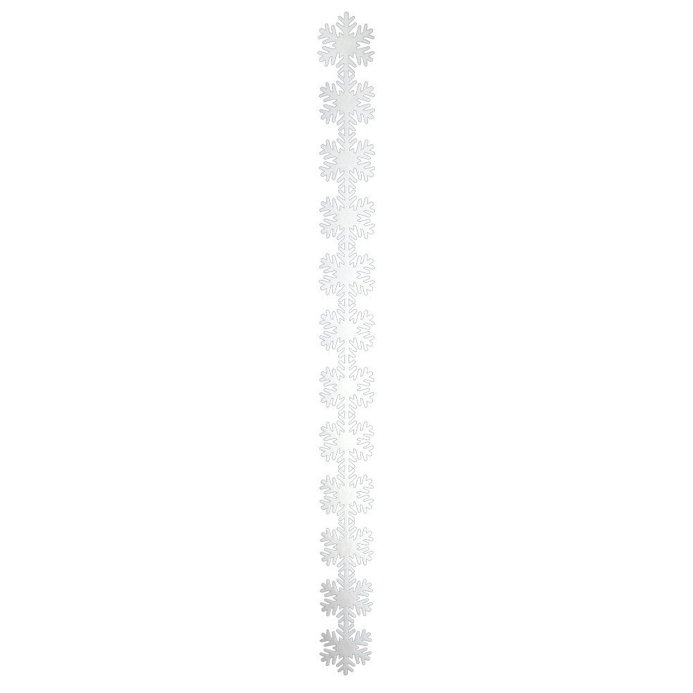 Schneekristallgirlande x12 B1 weiss,Ø 17 cm, L 180 cm
