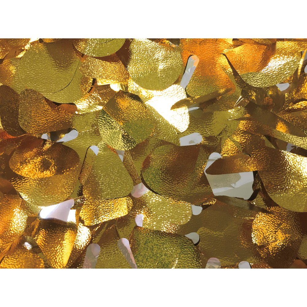 Effektfolie metallic geprägt gold/silber, B90 cm, lfmtr.