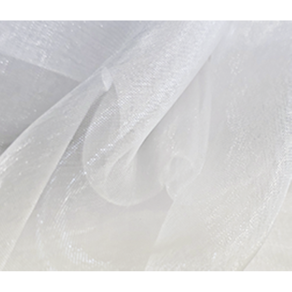 Organza Stoff weiß, 145 cm breit