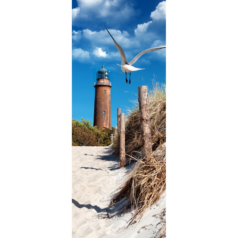 Banner Leuchtturm-Möwe, 75 x 180 cm