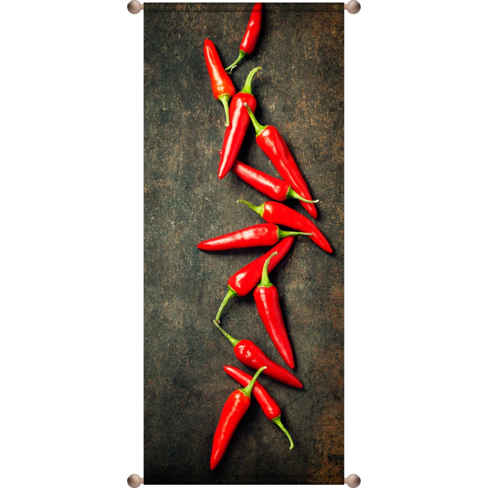 Banner Chili scharf, 75 x 180 cm