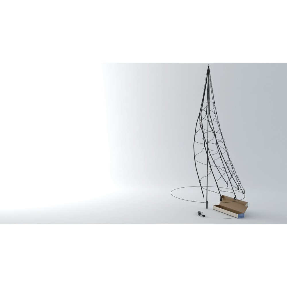 LED-Weihnachtsbaum 360 LEDs warm-weiß,H 300 cm, D 160 cm