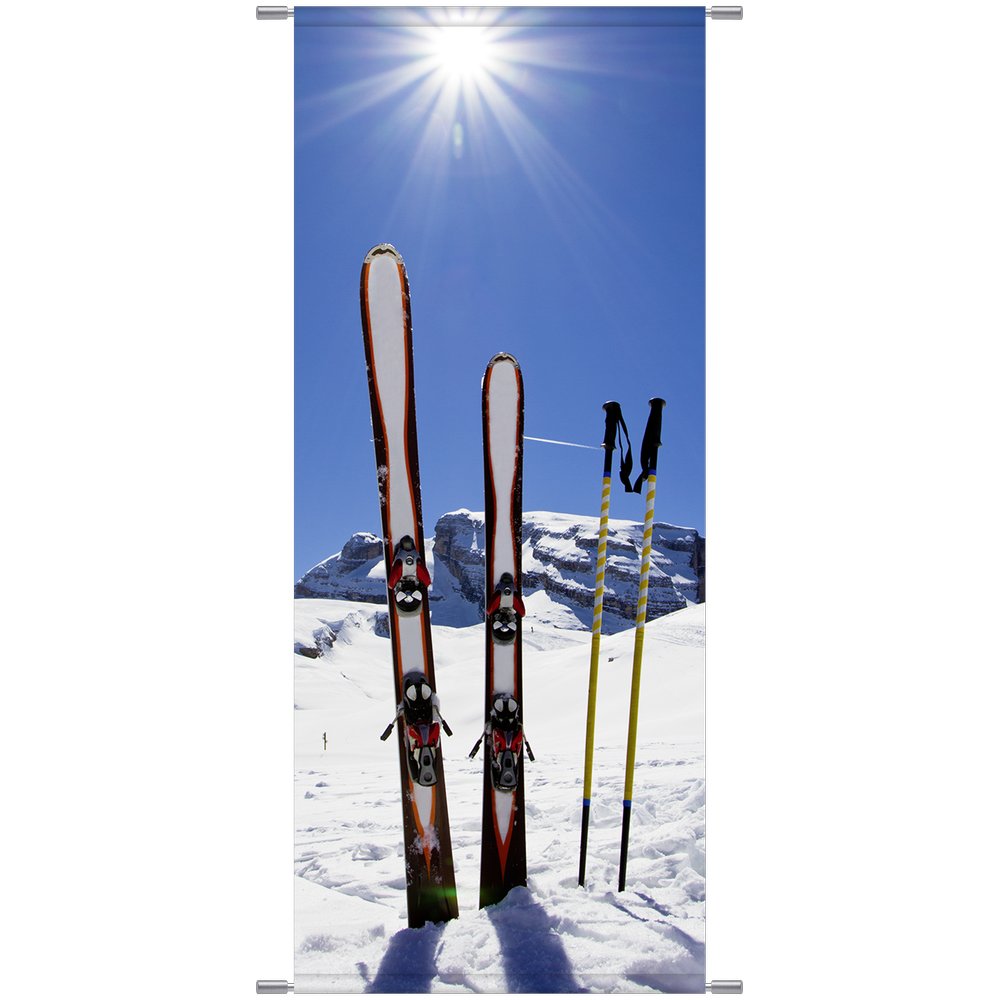 Banner Winter Ski, 75 x 180 cm