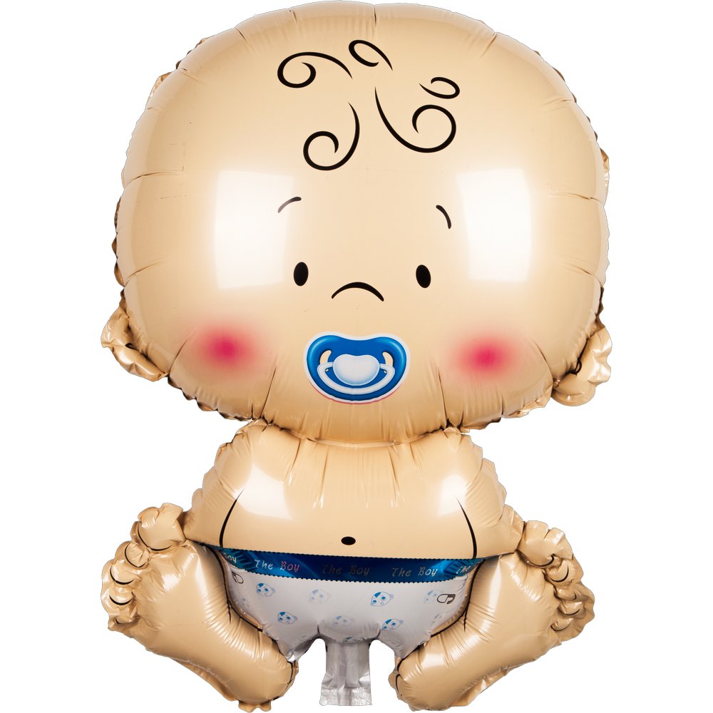 Folienballon Baby Junge blau, 50 cm
