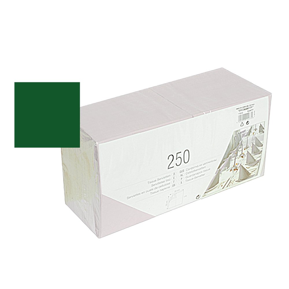 Servietten 250 Stück dunkelgrün 33 cm