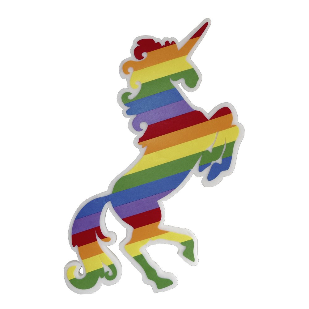 Regenbogen Einhorn, 111 cm