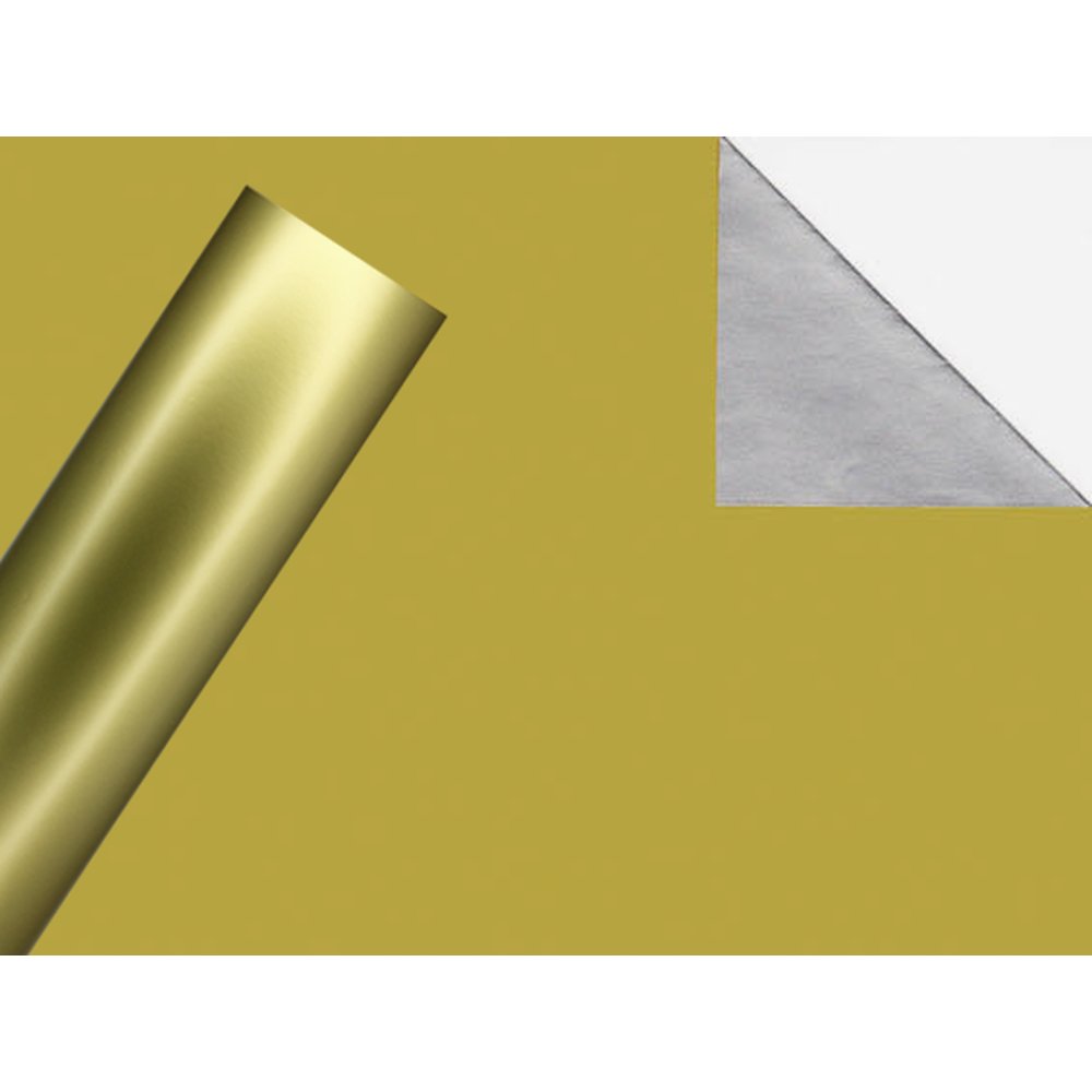 Geschenkpapier Duo Color gold-silber, 70 cm x 50 m