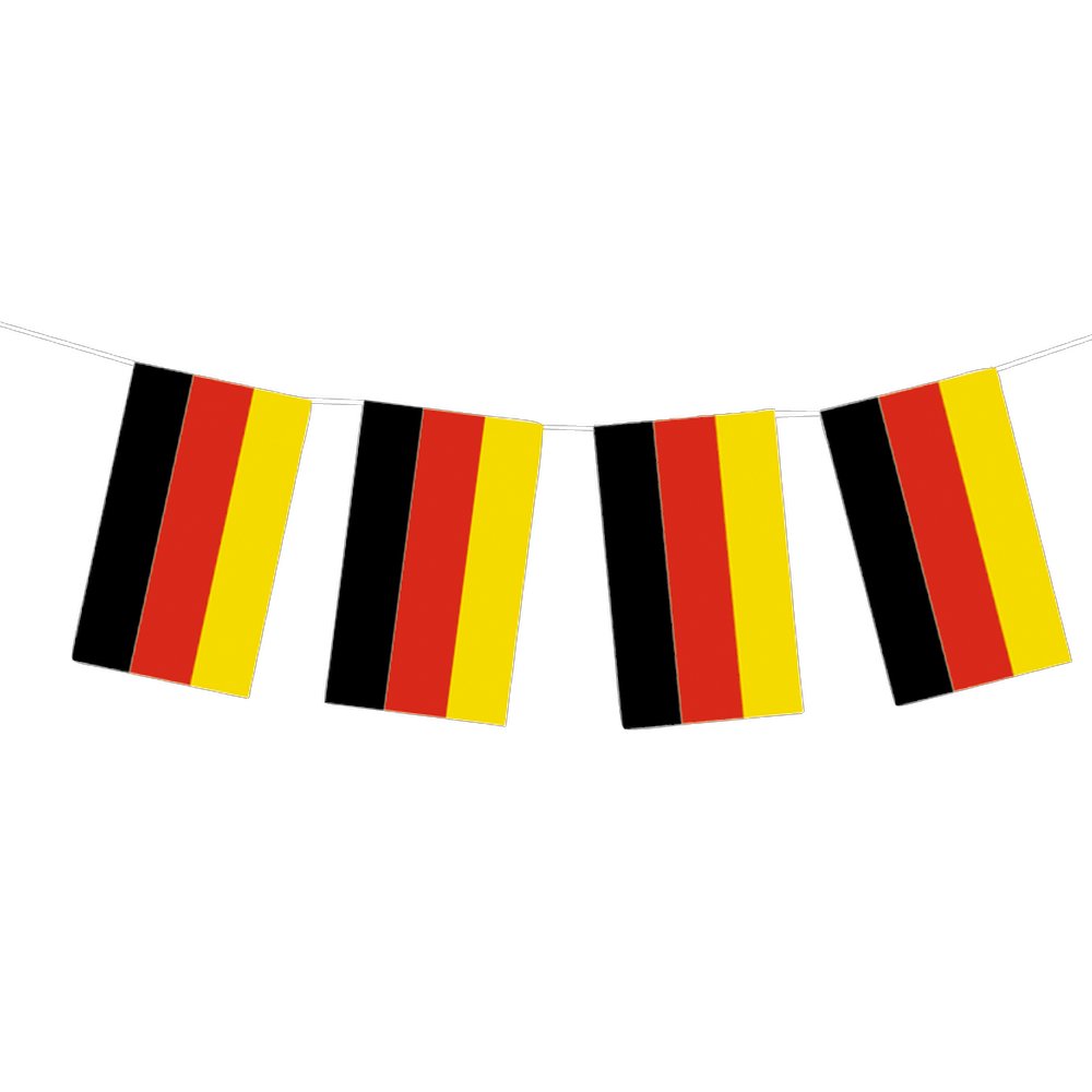 Flaggenkette aus Papier Deutschland 5 m