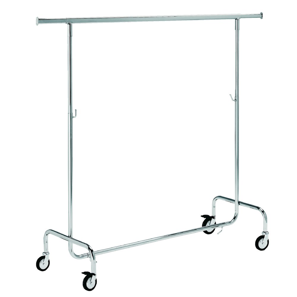 Konfektionsständer Variabel, chrom, 143 x 55 cm, 130-200 cm ausziehbar