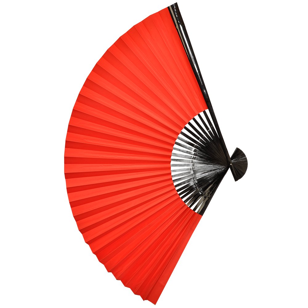 Fächer Silk rot, 97 cm