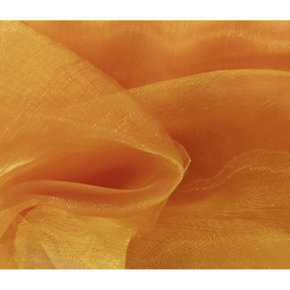 Organza Stoff orange, 145 cm breit