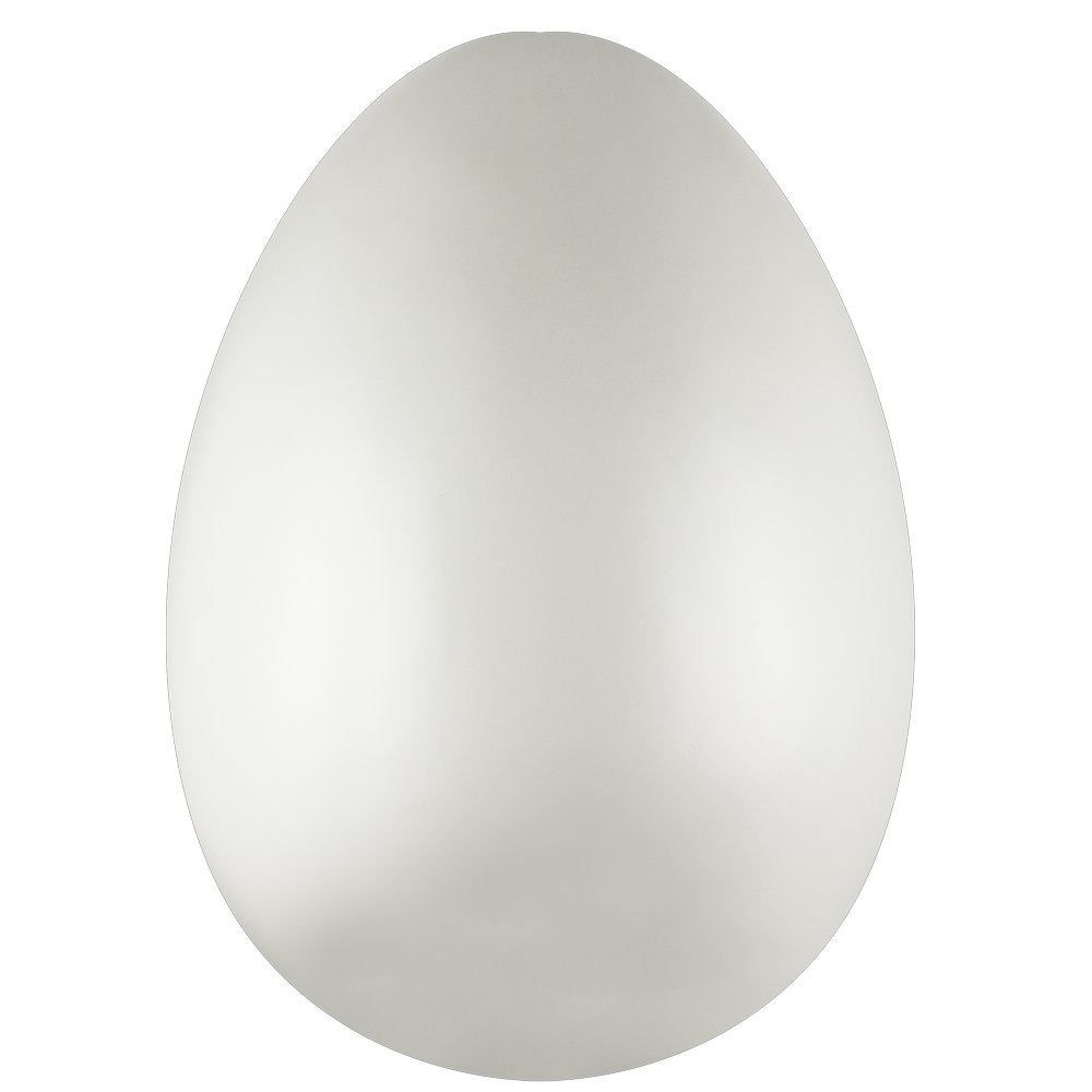 Fiberglas Objekt Ei XL weiß, H 160 cm, Ø 100 cm