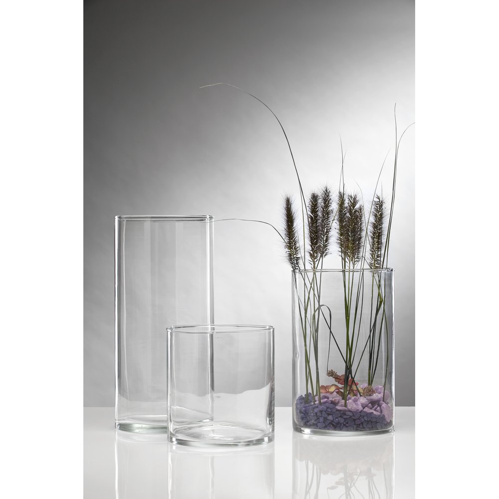 Glas-Zylindervase, Ø 19 x 20 cm