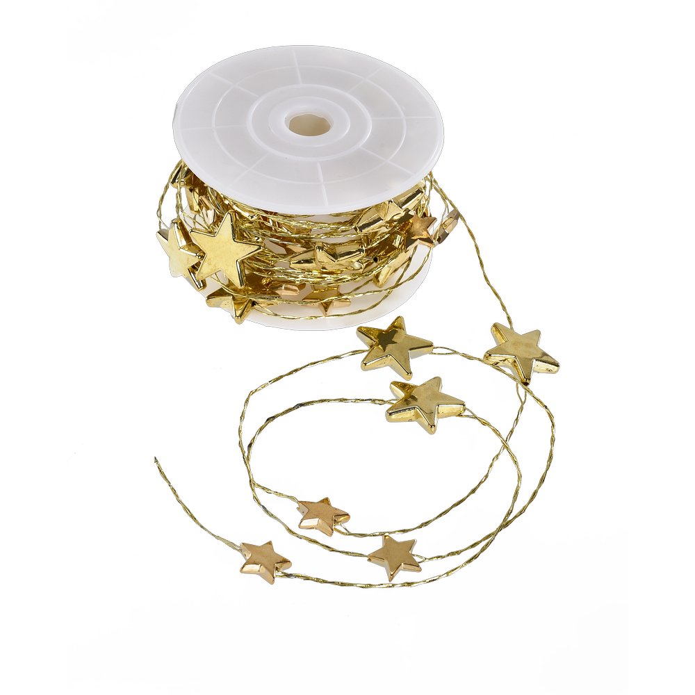 Sternchendraht auf Spule gold-glanz, 5 m