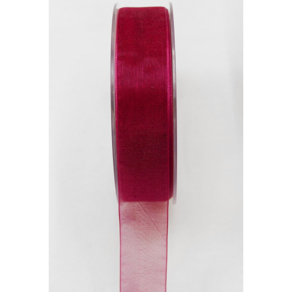 Band Organza beere, 25 mm x 50 m