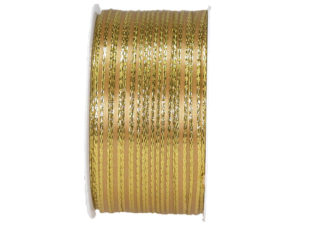 Band Double Face Satin gold/gold,3mm x 50m