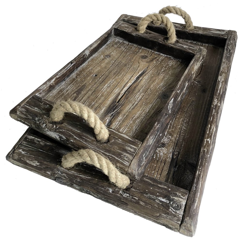 Holztablett Antik-Art/Vintage, 71 x 43,5 cm