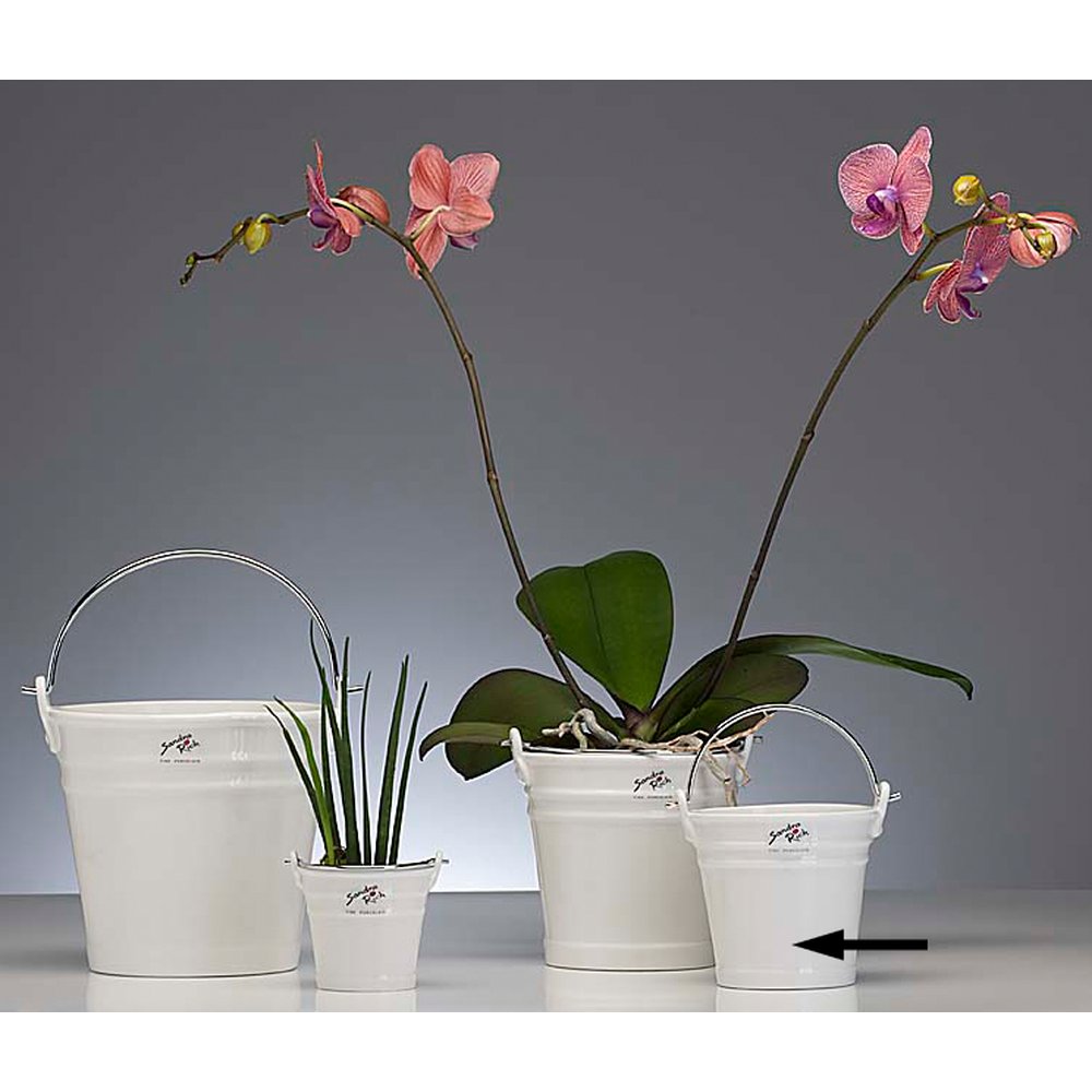 Porzellan Eimer BUCKET weiß, Ø 10,5 x H 10 cm