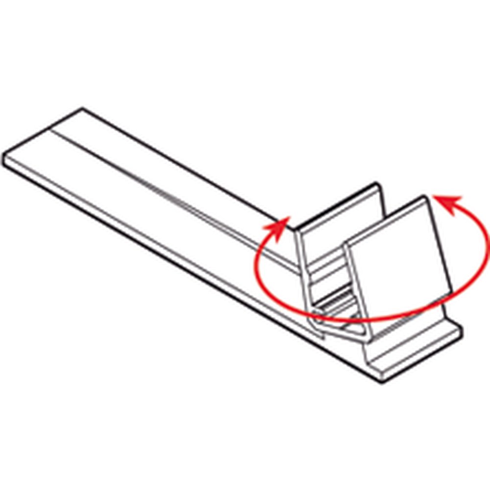 Rahmenaufsteller-Paar für Plakatrahmen transparent schräg
