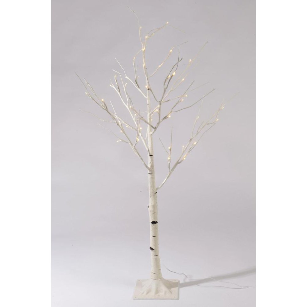 Baum Birke beschneit + LED weiss,H 240 cm, 160 LED