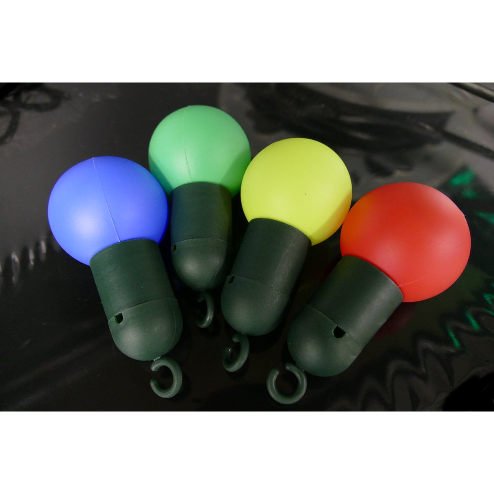 Partybälle bunt 20 Stück Ø 5 cm rot-blau-gelb-grün, für 5 mm LED-Lichterketten