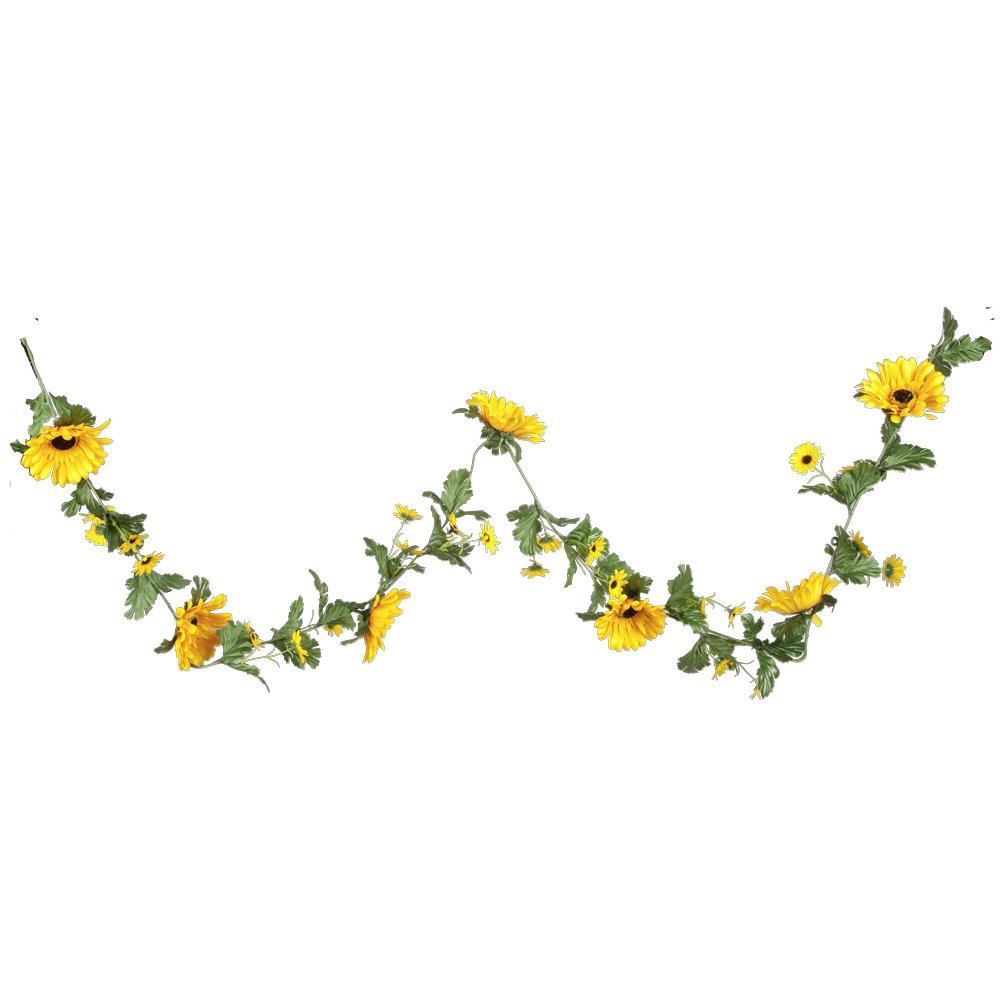 Gerberagirlande gelb, 180 cm