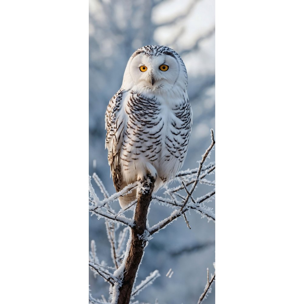 Banner Schnee-Eule natur,75 x 180 cm