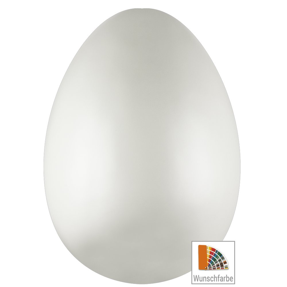 Fiberglas Objekt Ei XL Wunschfarbe, H 160 cm, Ø 100 cm