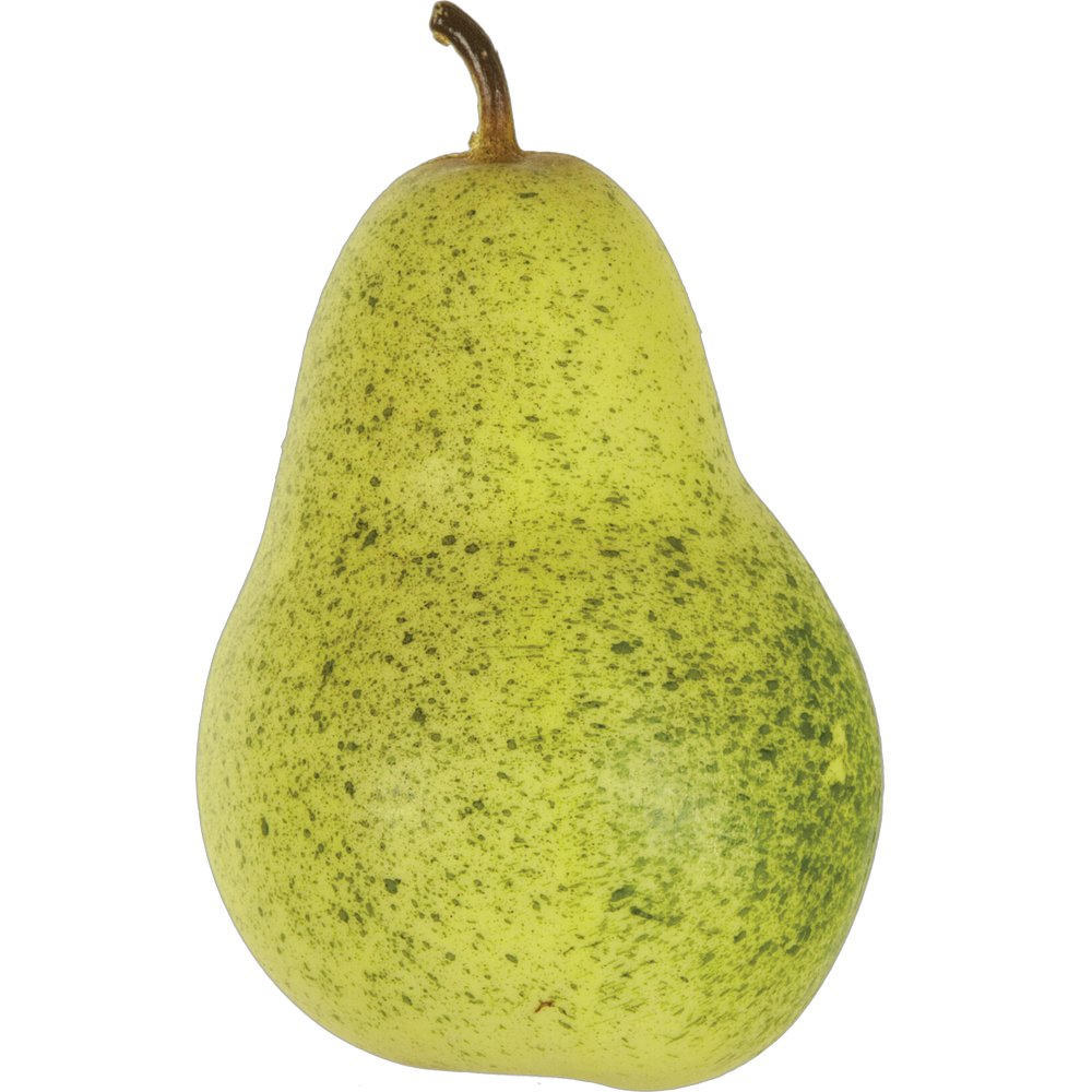 Birne Kunststoff grün, 6,5 x 9,5 cm