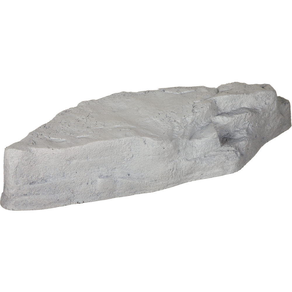 Stein aus Kunststoff Atrappe Felsstück XL hellgrau
