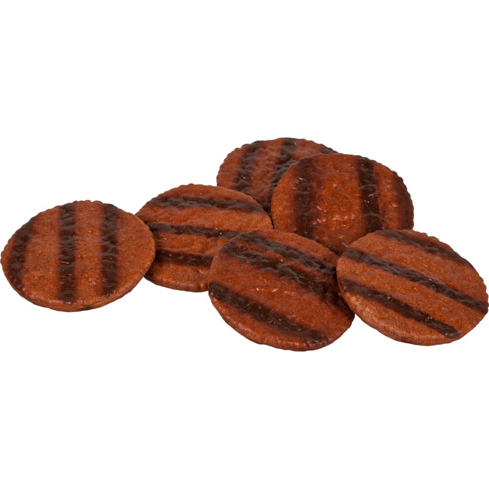 Hamburgerscheiben/Patties 6 Stück gegrillt, Ø 9 cm