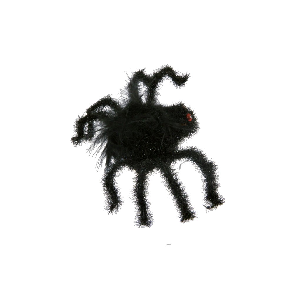Spinne Attrappe Halloween, 12 x 8 cm