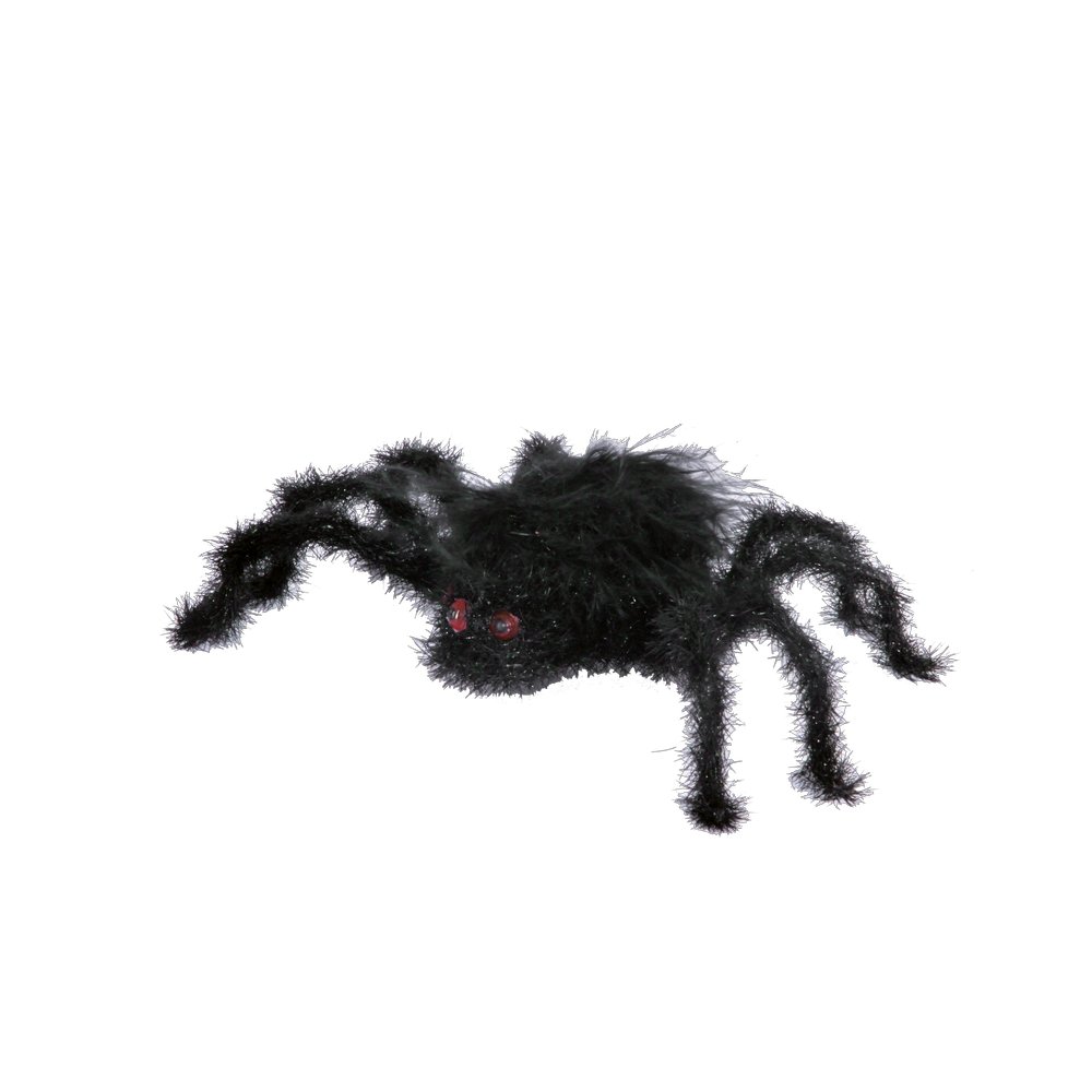 Spinne Attrappe Halloween, 12 x 8 cm