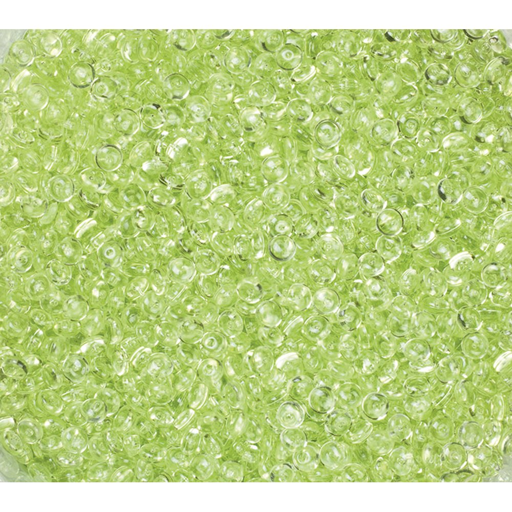 Crystalpearls in 200 ml Dose apfelgrün, Ø 4-6 mm