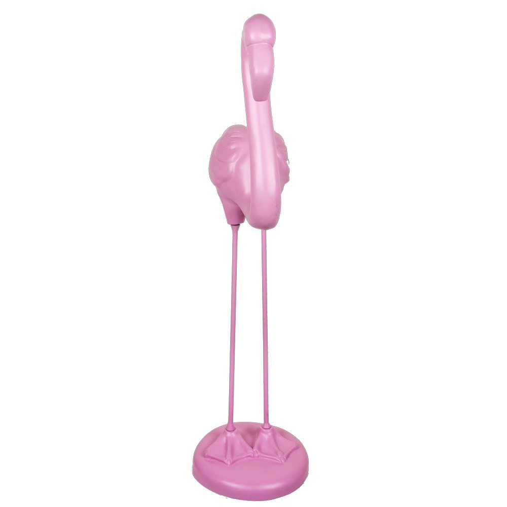 Fiberglas Objekt Flamingo pink, H 118 cm, B 50 cm