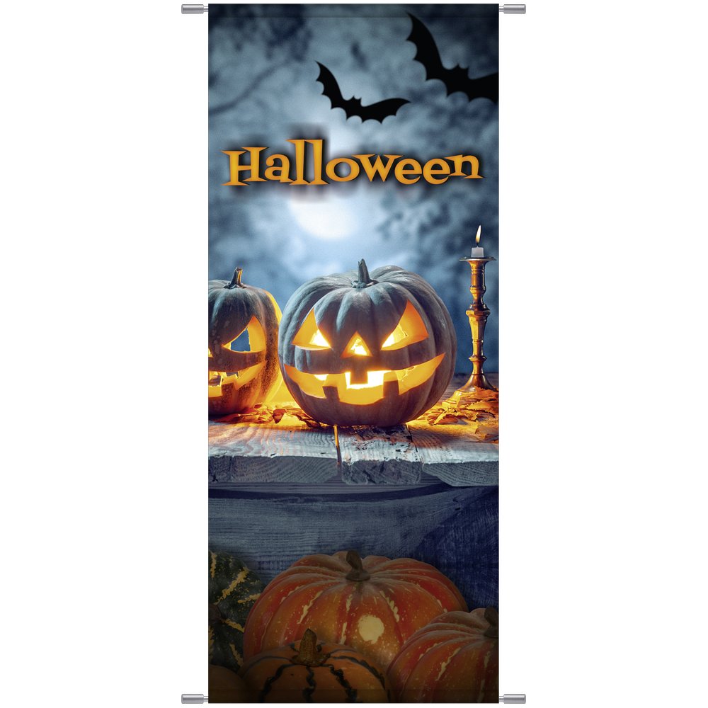Banner Halloweenkürbis, 75 x 180 cm