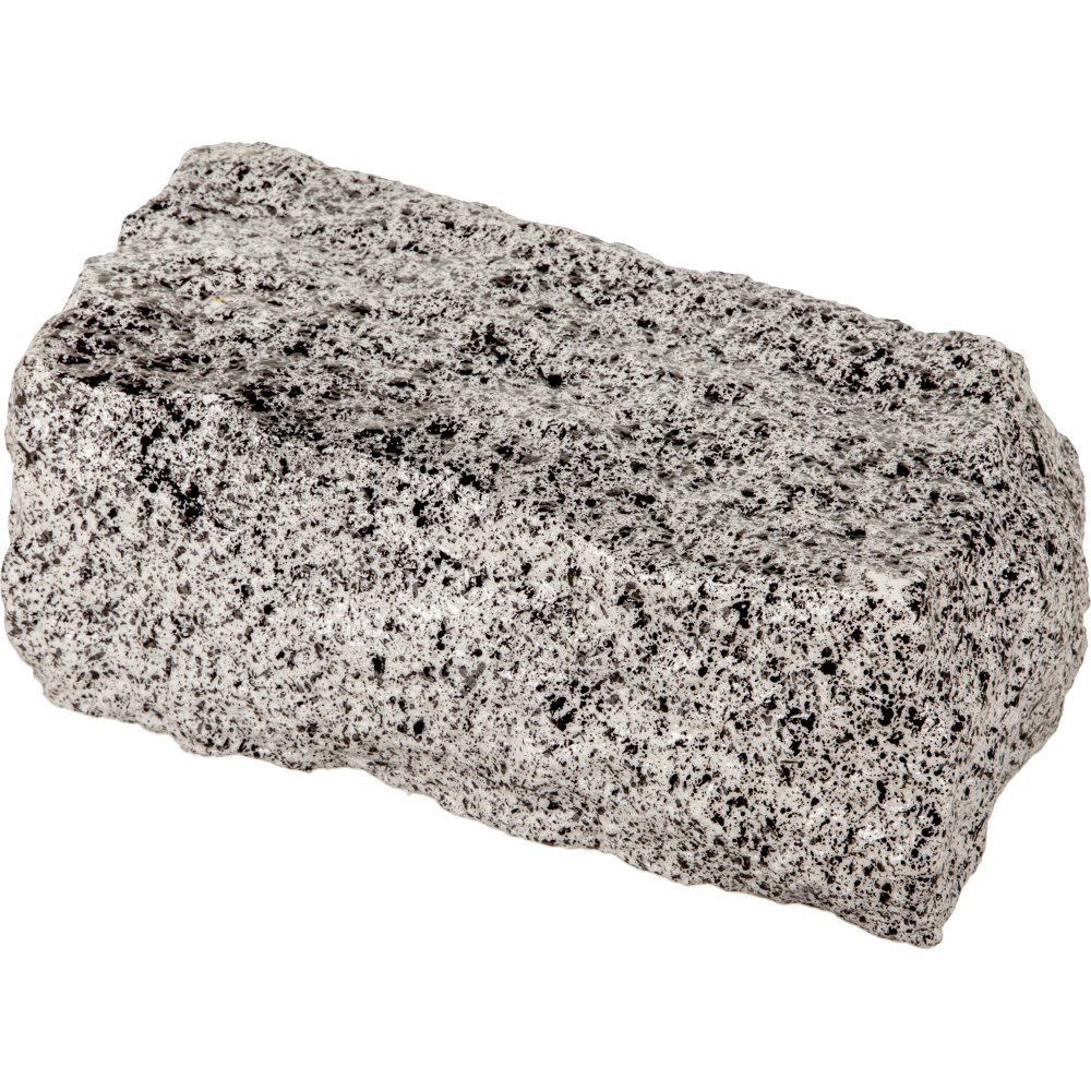 Stein aus Kunststoff Atrappe Granitblock grau/schwarz