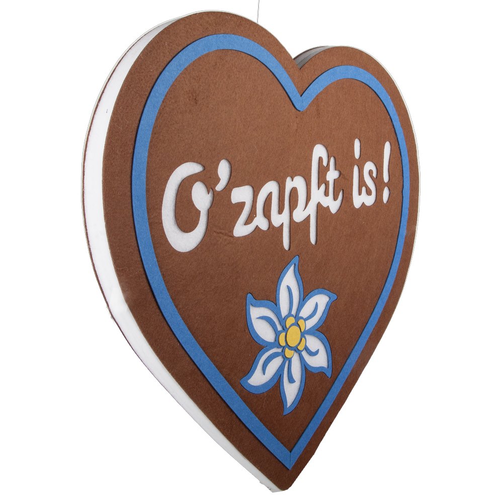 Bayern Bierfest Herz mit Spruch