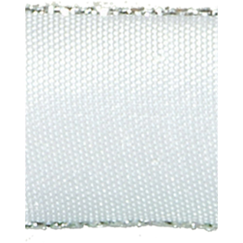 Band mit Drahtkante weiß-silber, 40 mm x 25 m