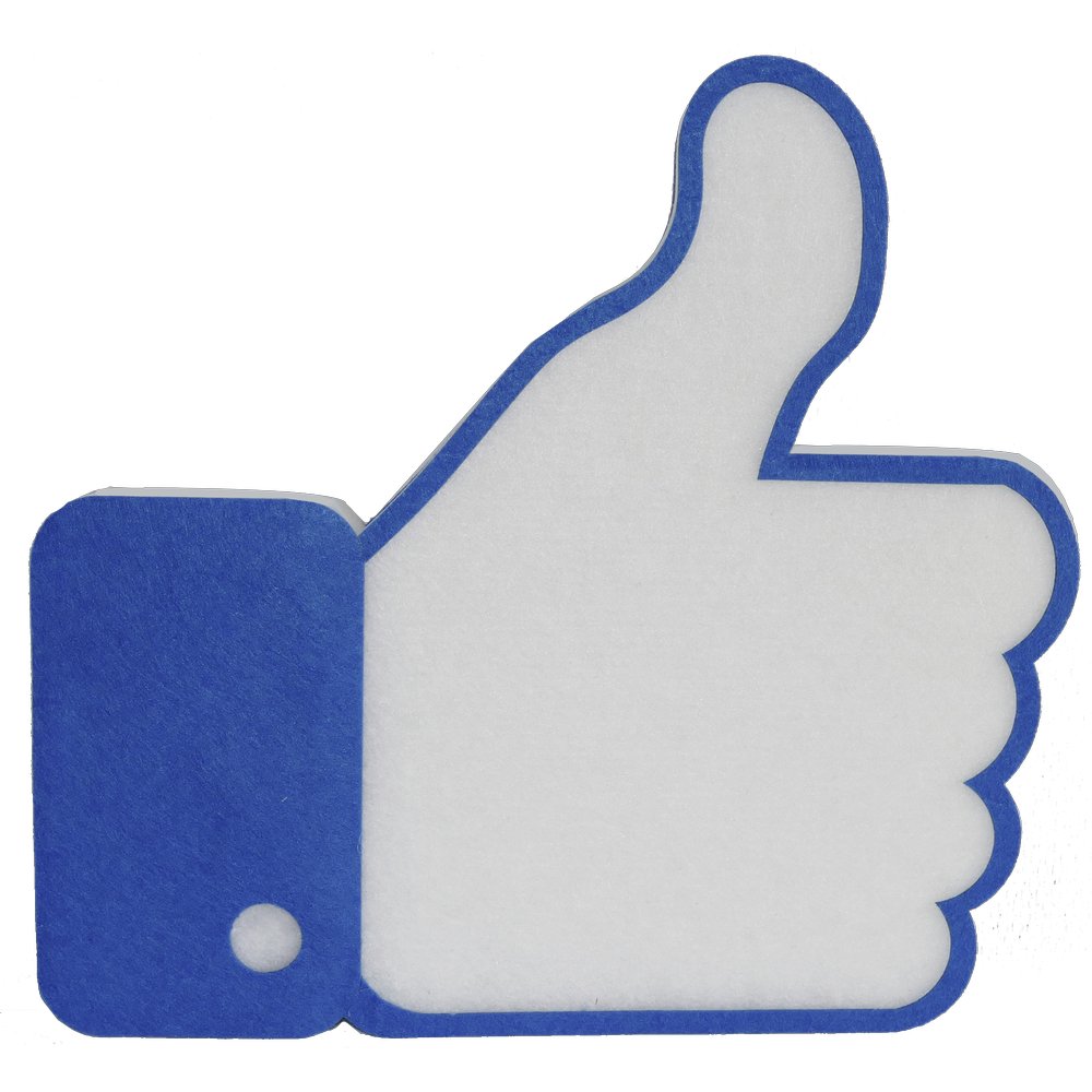 Daumen Hoch aus Watte, 38 cm