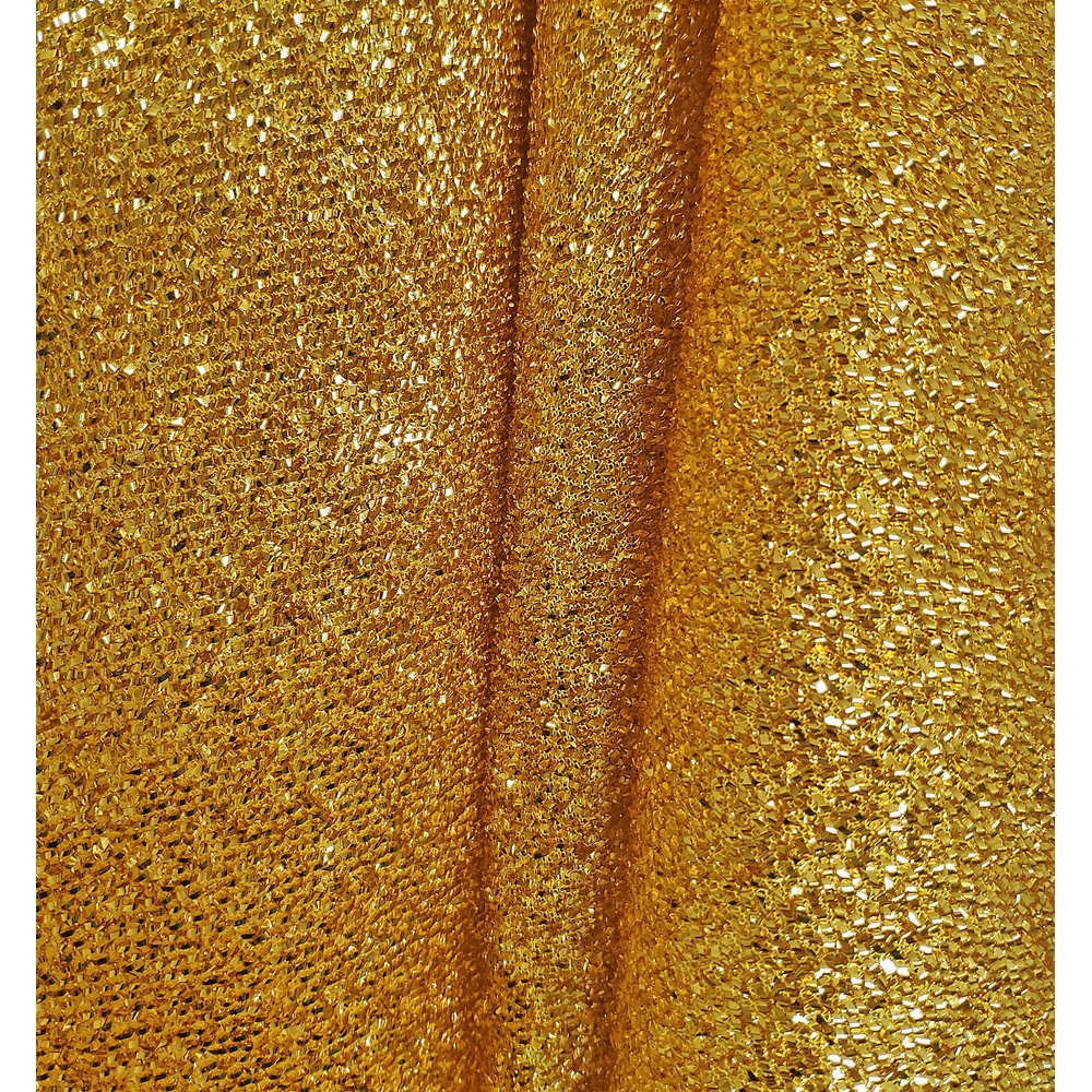 Lurex-Stretchstoff Glamour gelbgold, 150cm breit