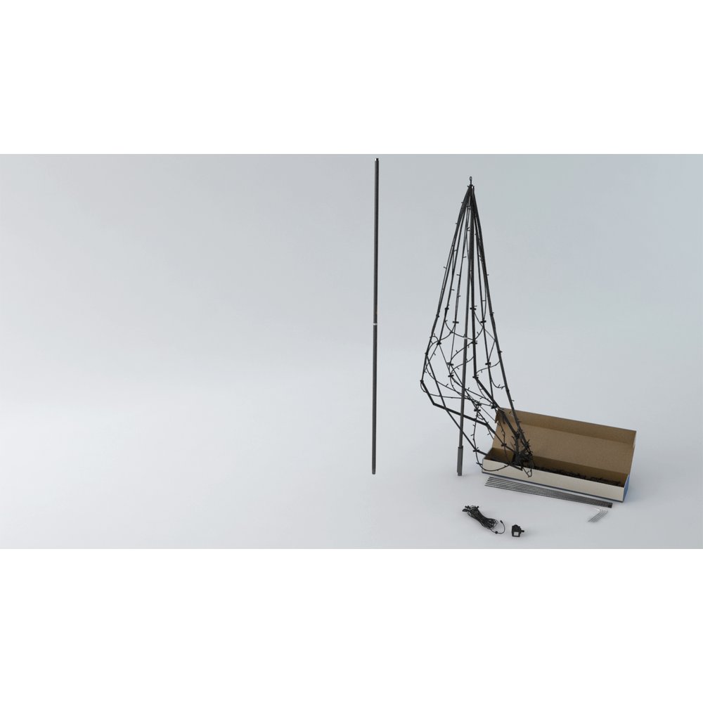 LED-Weihnachtsbaum 360 LEDs warm-weiß,H 300 cm, D 160 cm