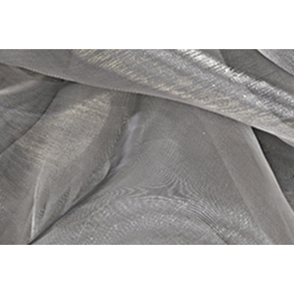 Chiffon Souplesse Stoff silber, 150 cm breit