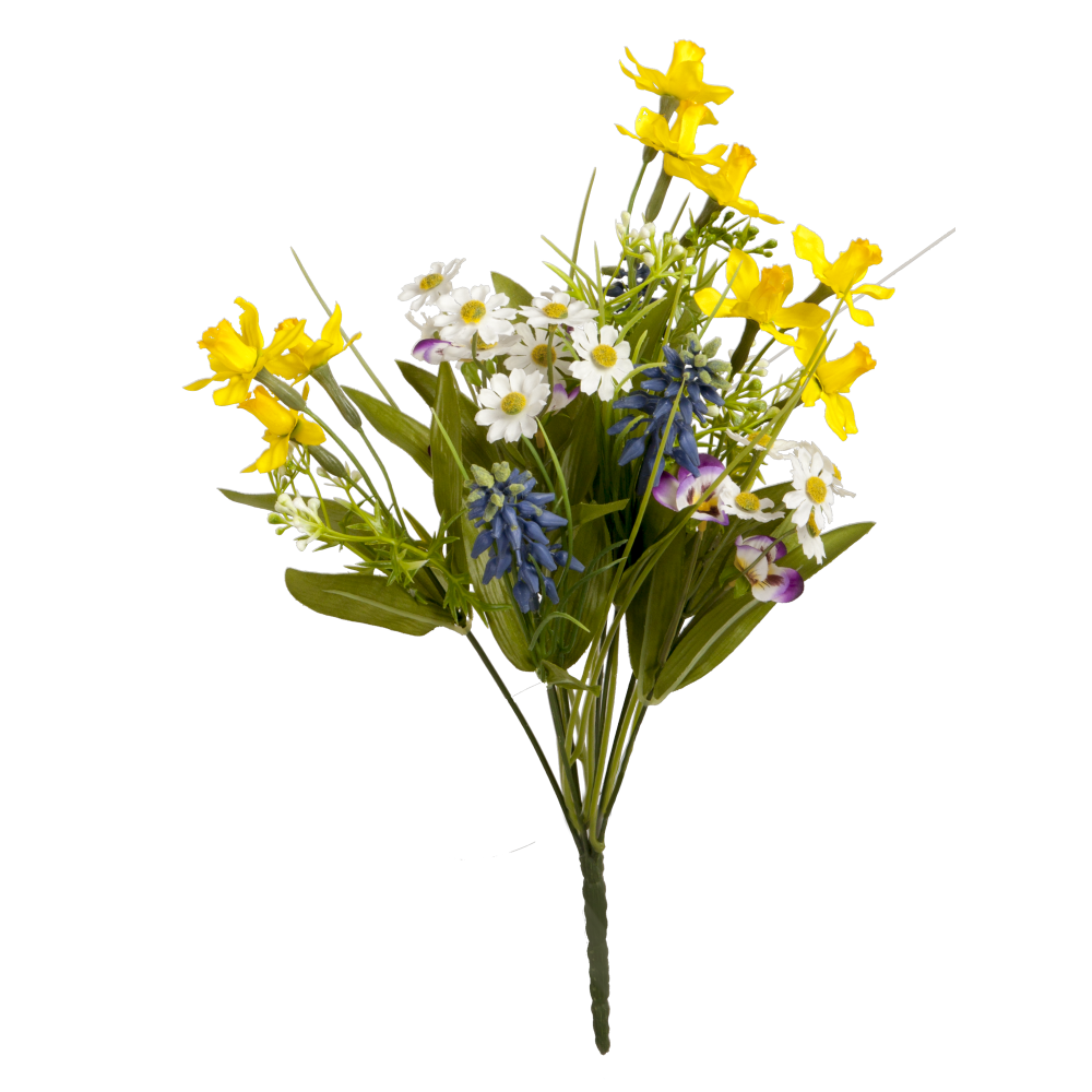 Blüten-Mix-Strauß Florale grün-bunt 40 cm