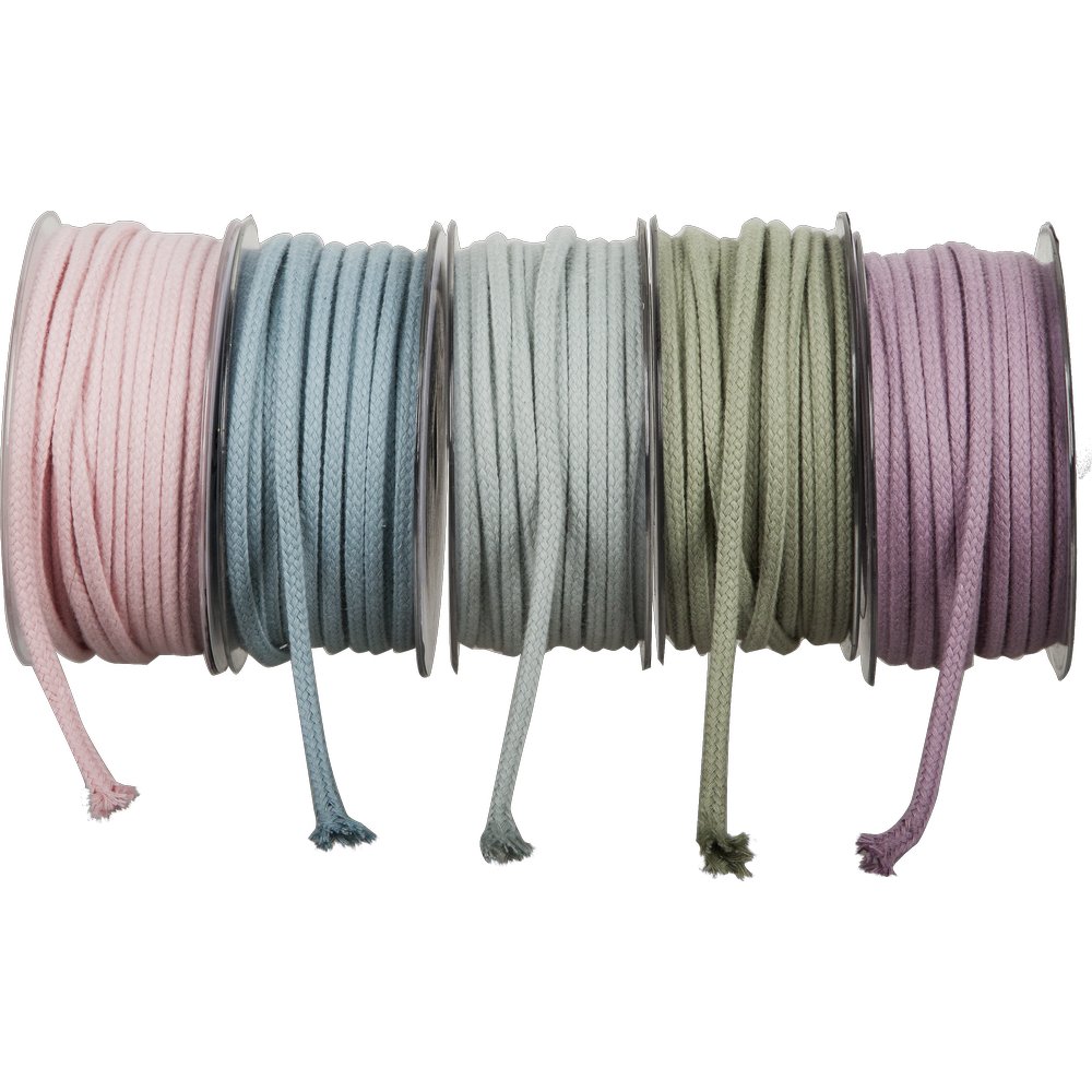 Kordel Baumwolle oliv, Ø 4 mm x 10 m